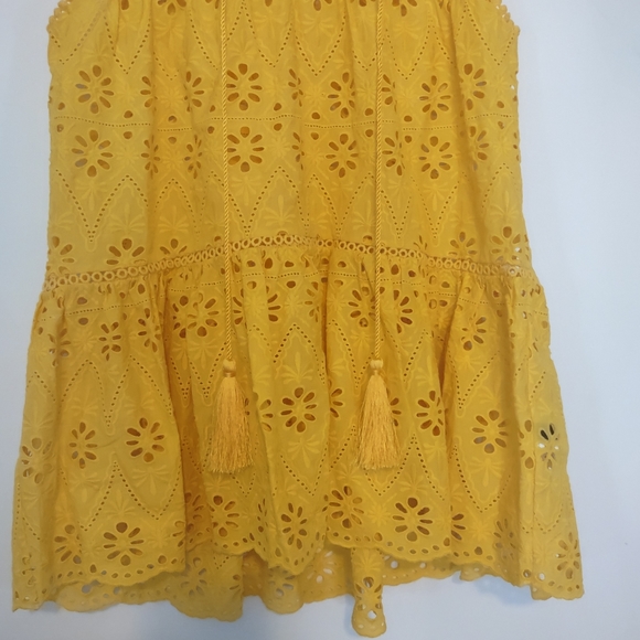 Kate Spade Yellow Eyelet Top - Picture 9 of 12